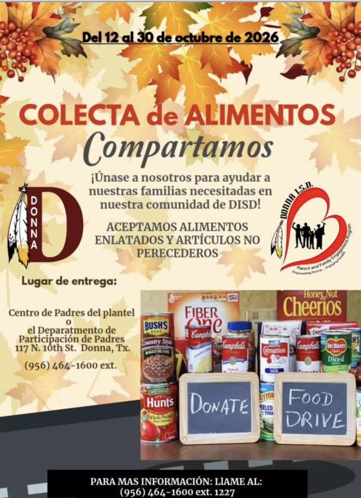 DISD Food Drive Spanish