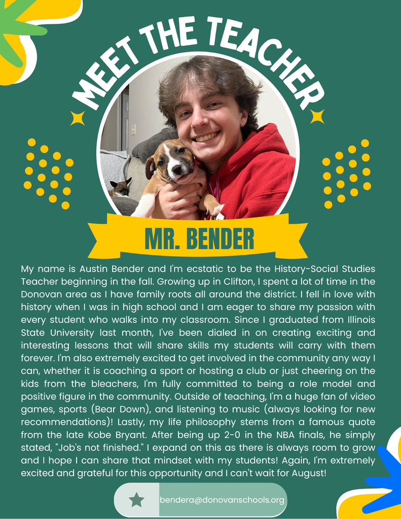 Meet The Teacher - Mr. Bender