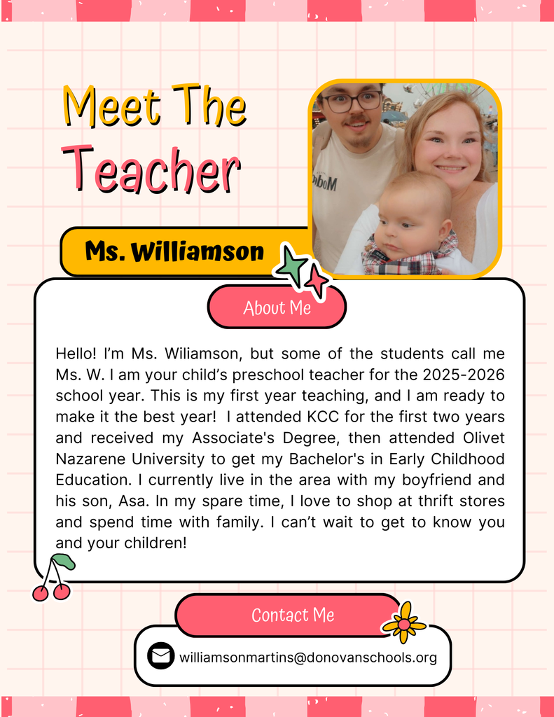 Meet The Teacher - Ms. Williamson-Martin