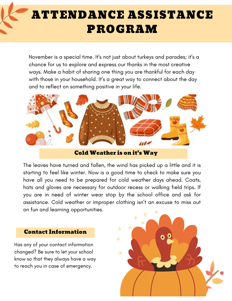 Attendance Assistance Program English