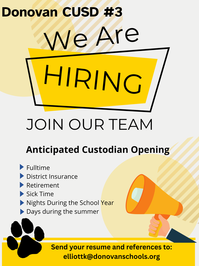 Anticipated Custodian Opening