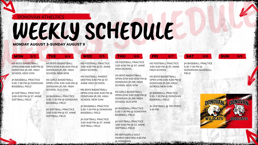 August 3rd Weekly Athletics Update
