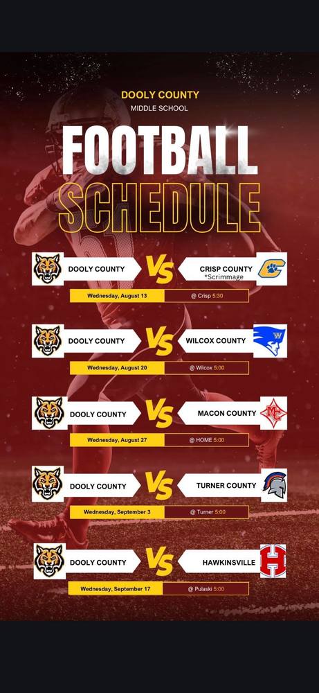 DCMS 2025 Football Schedule