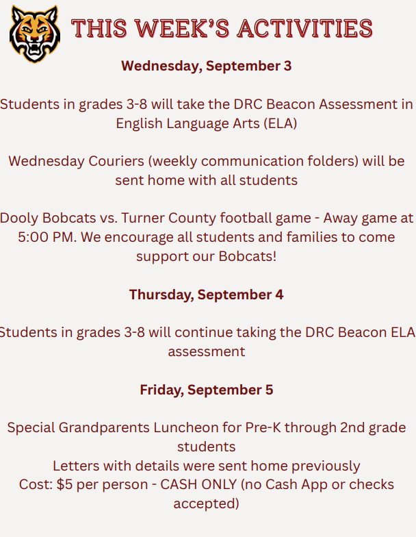 This Week's Activities