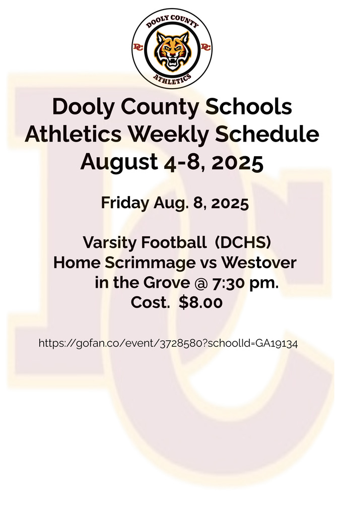 Athletics Weekly Schedule