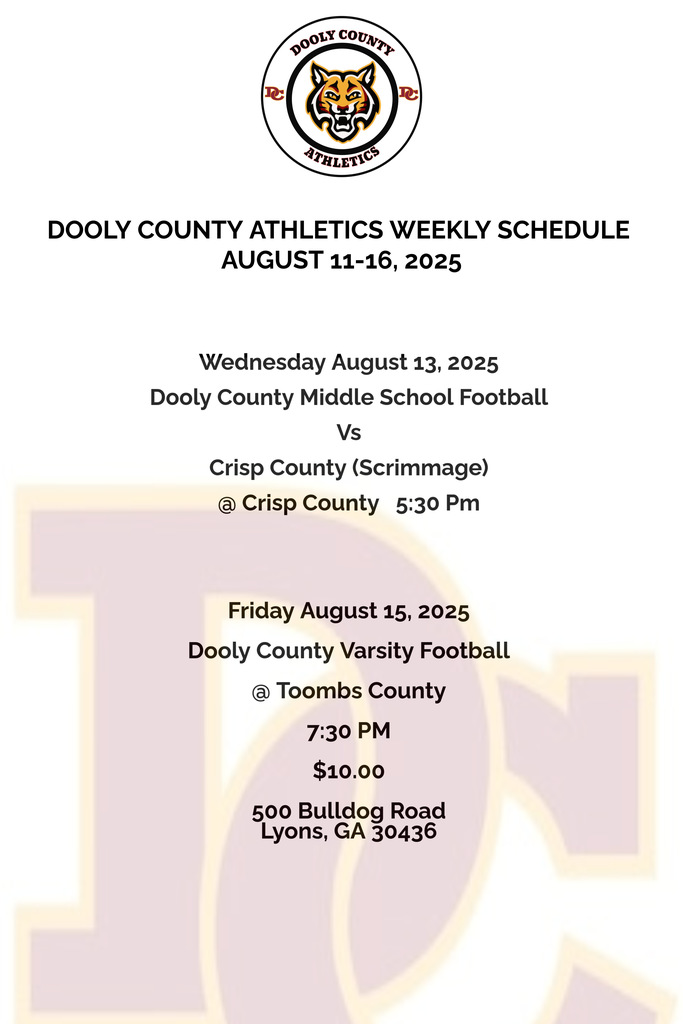 Athletics Weekly Schedule