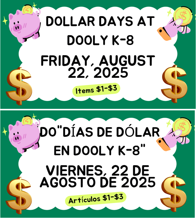 Dollar Days- August 22, 2025