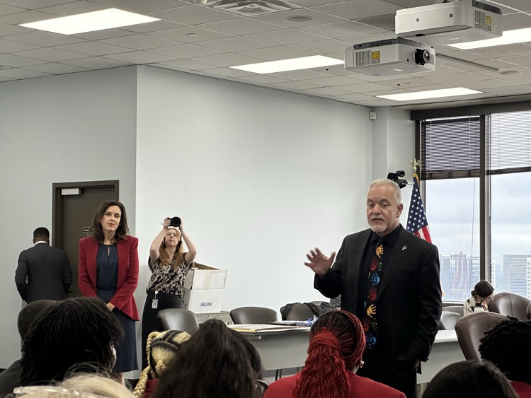 seniors visit state school board 