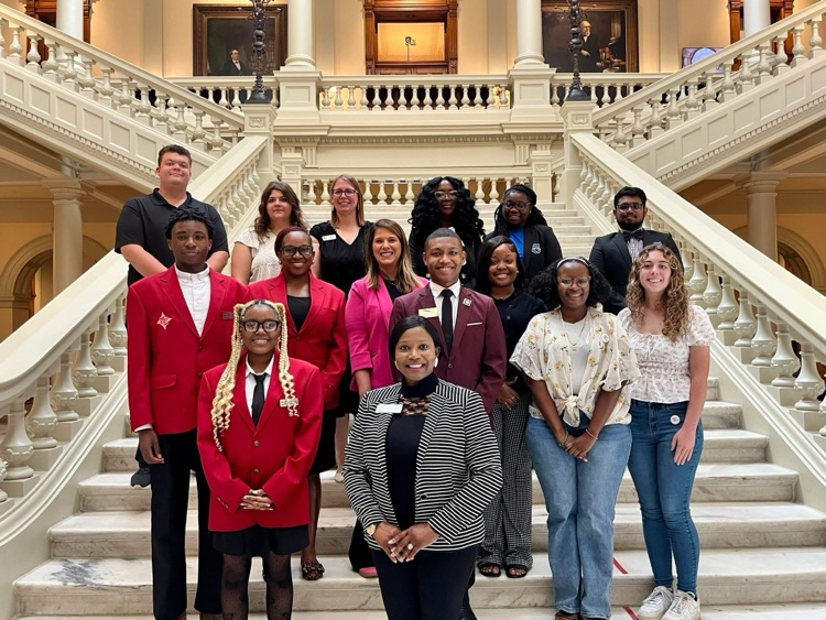 seniors visit state school board 