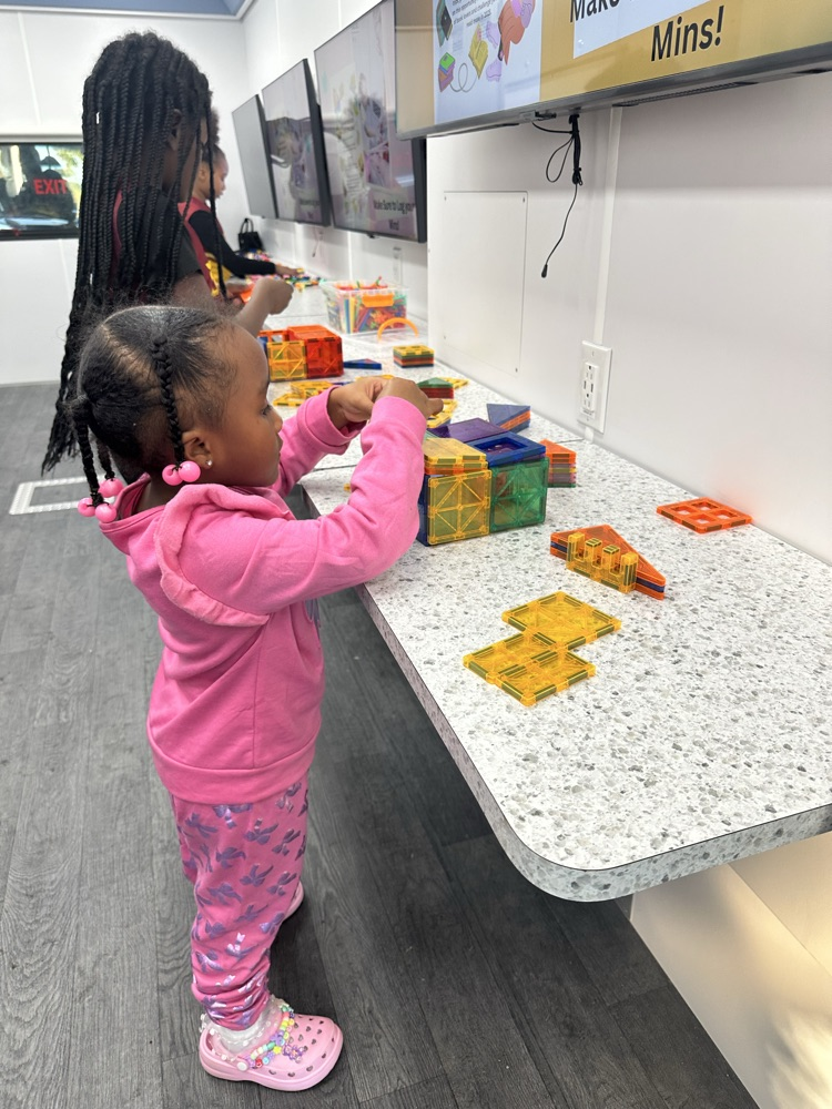 STEM bus at library open house 