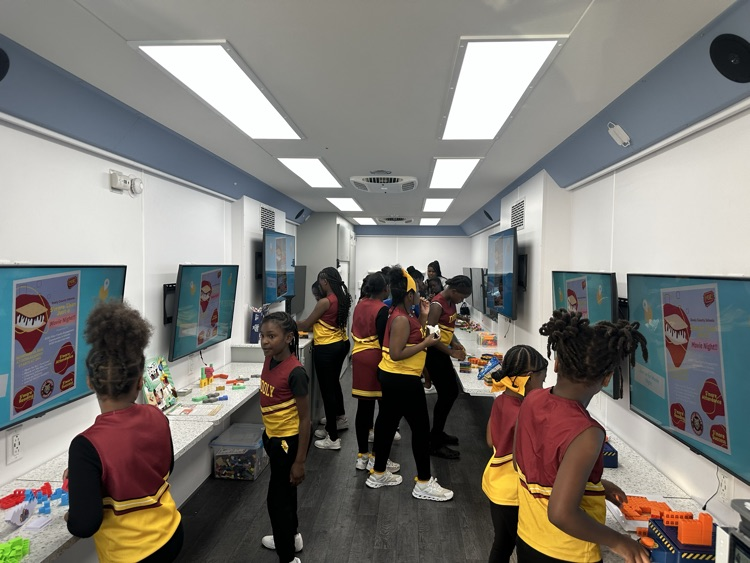 STEM bus at library open house 