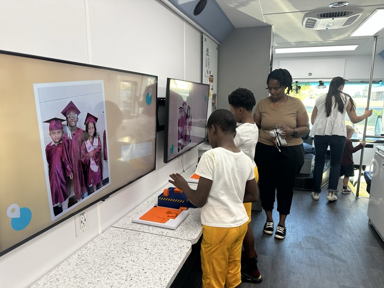 STEM bus at library open house 