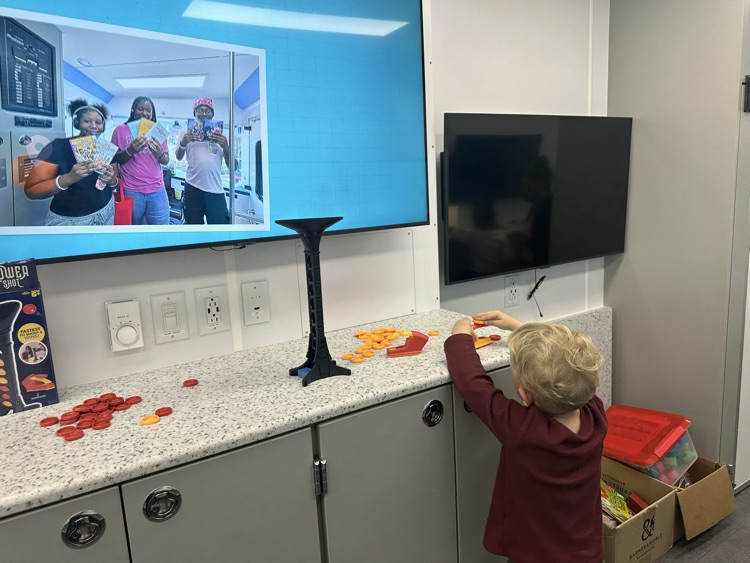 STEM bus at library open house 