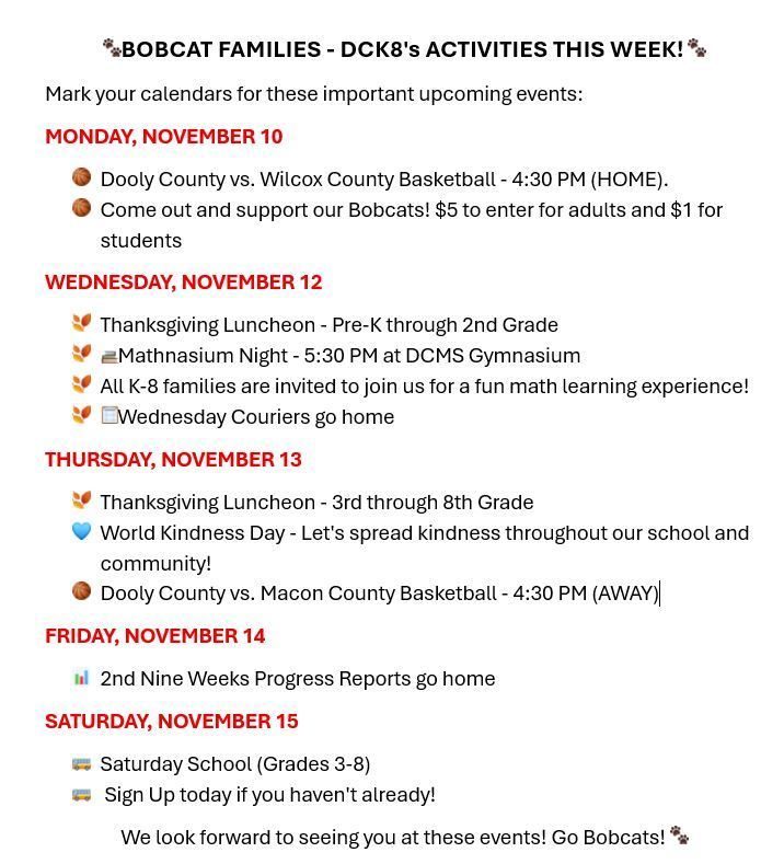 November 10-14, 2025