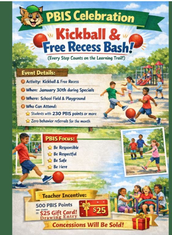 🎉 PBIS Kickball & Free Recess Bash – Don’t Miss Out! ⚽🎉