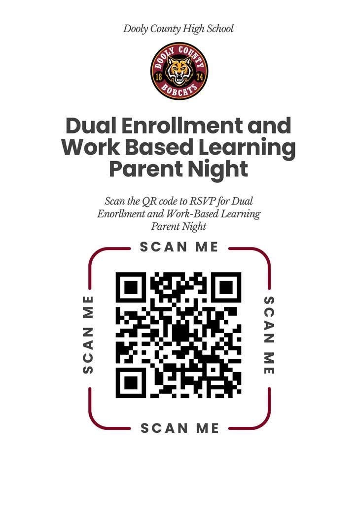dual enrollment and work based learning parent night 
