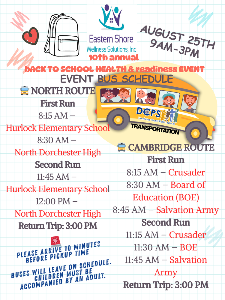 Bus Route for Hair Event