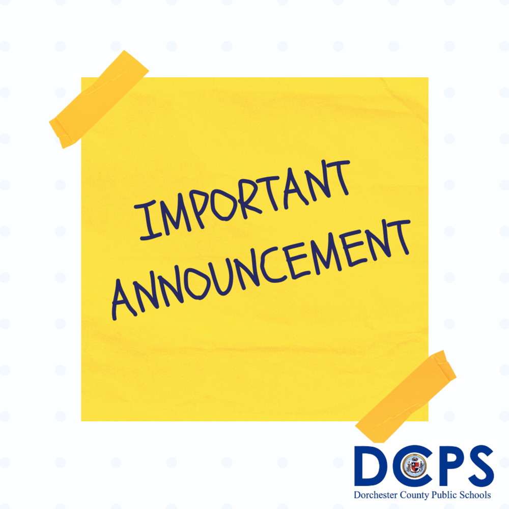 important announcement graphic