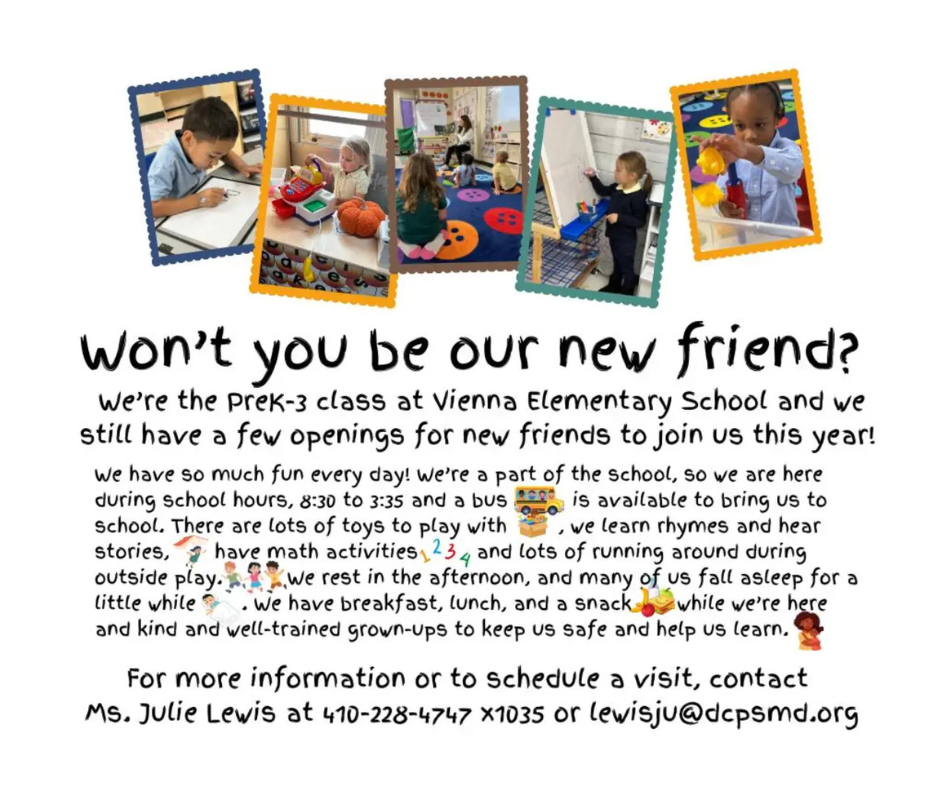 pre k openings