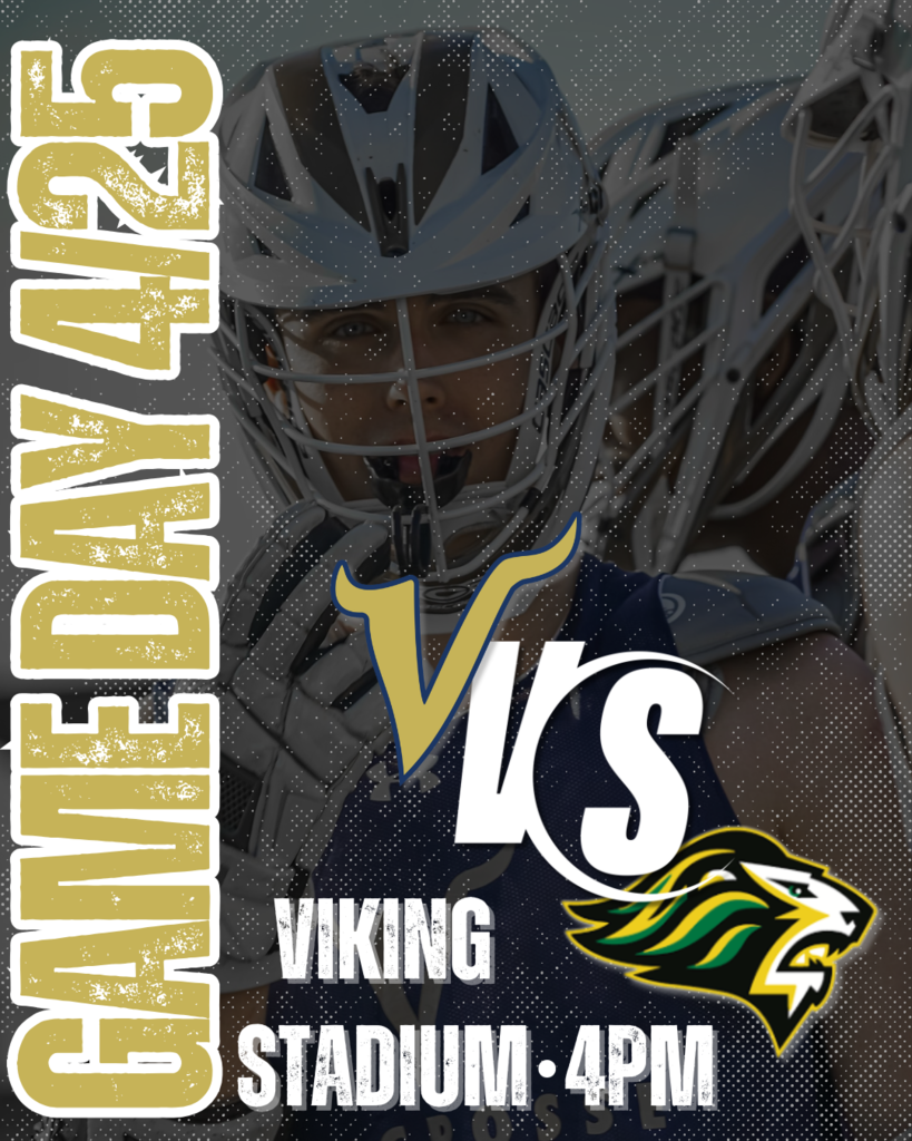 Boys' Lax vs. QACHS in Viking Stadium at 4PM on 4/25