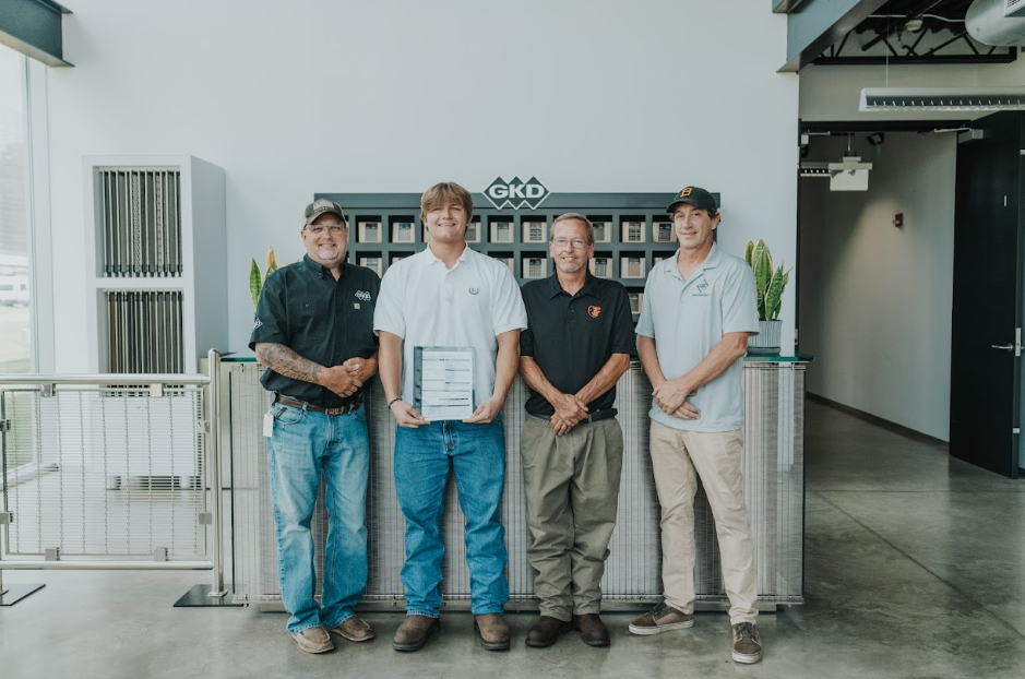 DCTC students sign with apprenticeship with GKD Metal Fabrics