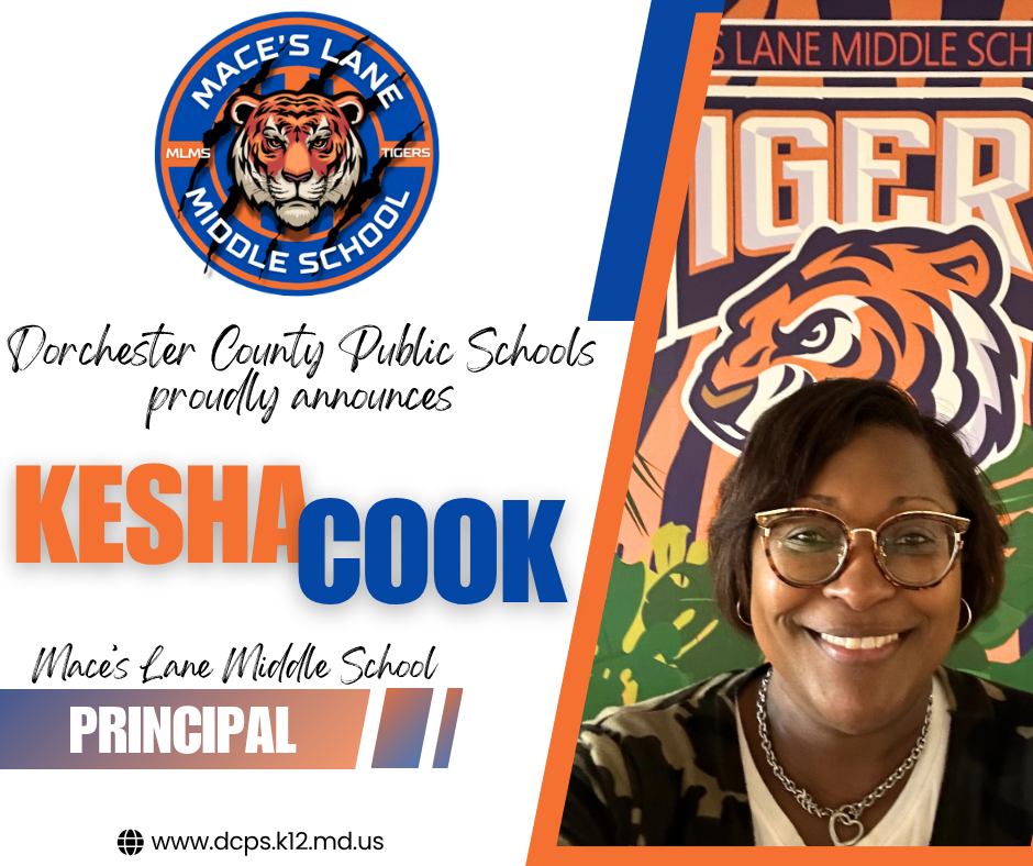 DPCS proudly announces Ms. Kesha Cook as Mace's Lane Middle School Principal