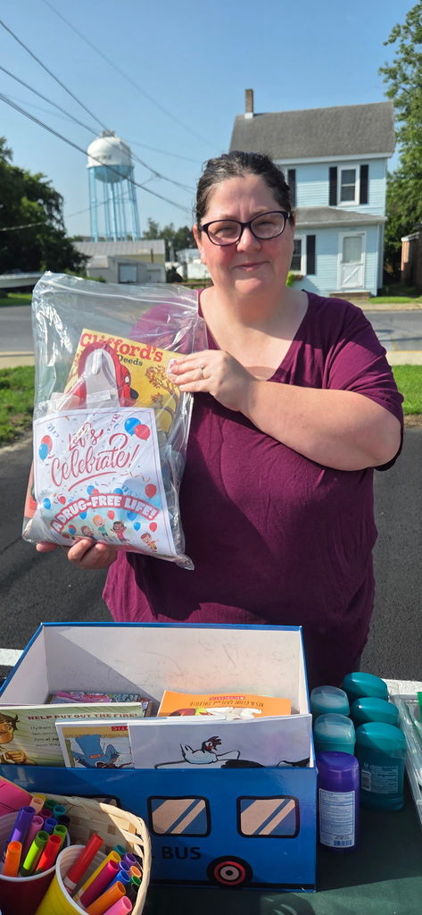 parent holding materials