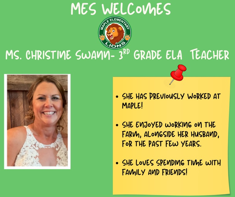 MES welcomes Christine Swann