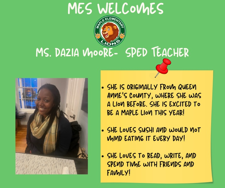 MES welcomes Dazia Moore 