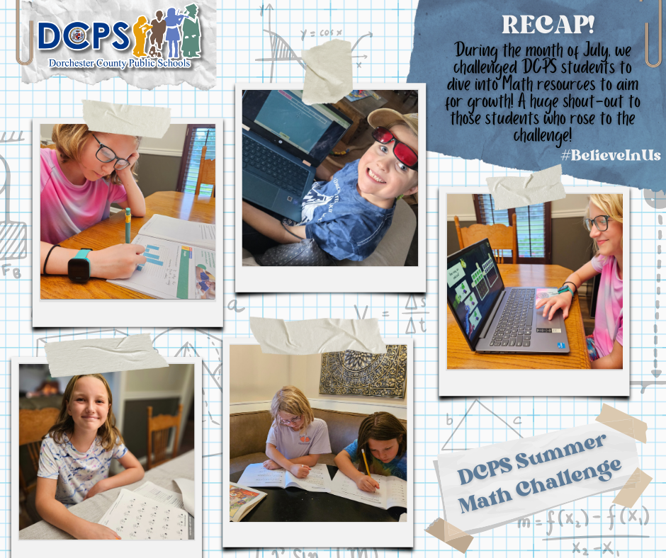 DCPS Celebrates students who participated in our Summer Math Challenge