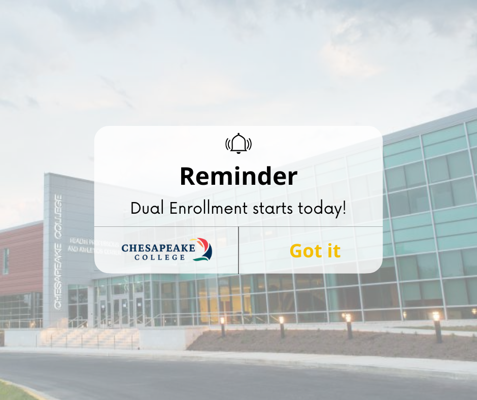 Dual Enrollment Starts Today