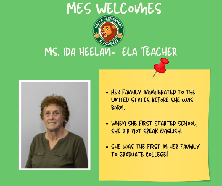 MES welcomes Ida Heelan