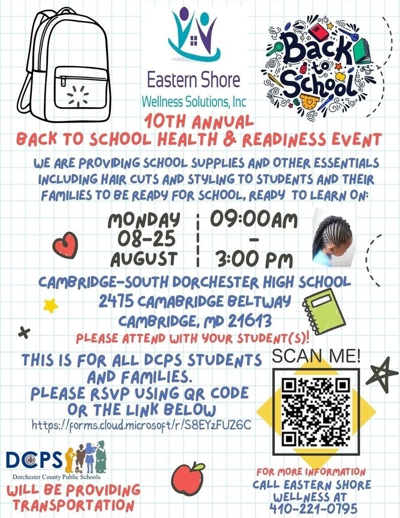 Back to school health and readiness event
