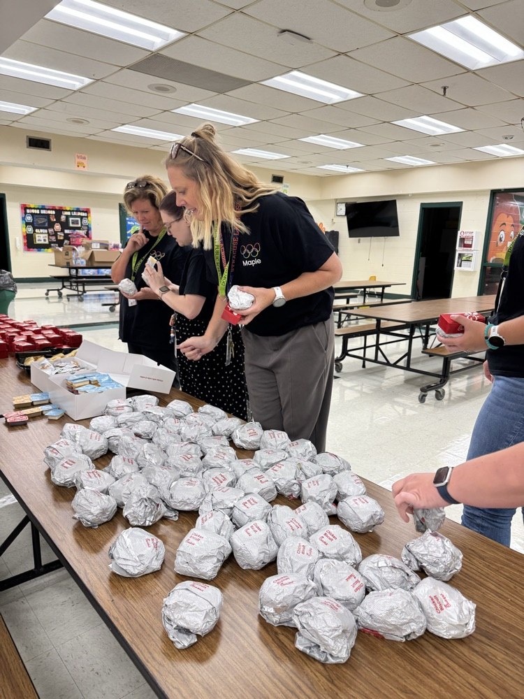 staff picking food