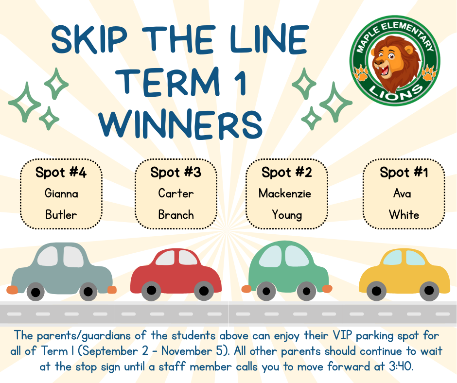 Term 1 Winners