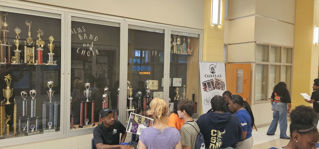 MLMS students and staff gathered for open house.