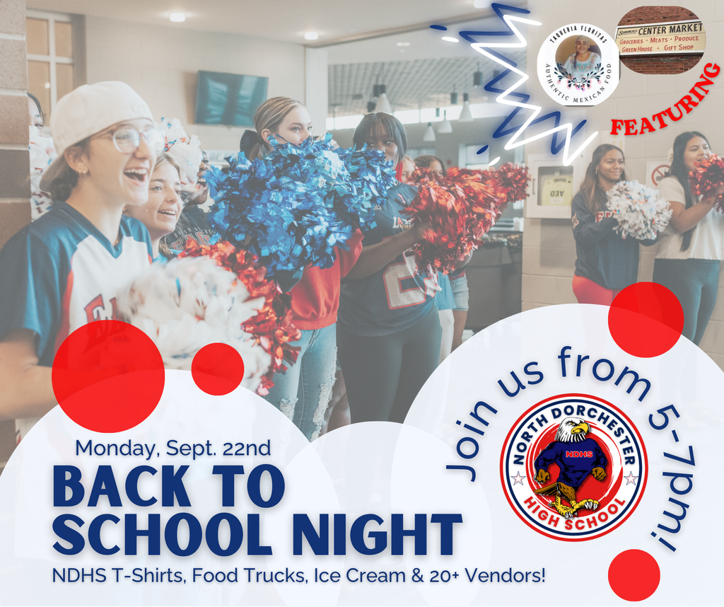NDHS Back to School Night - Monday, Sept. 22nd from 5pm-7pm