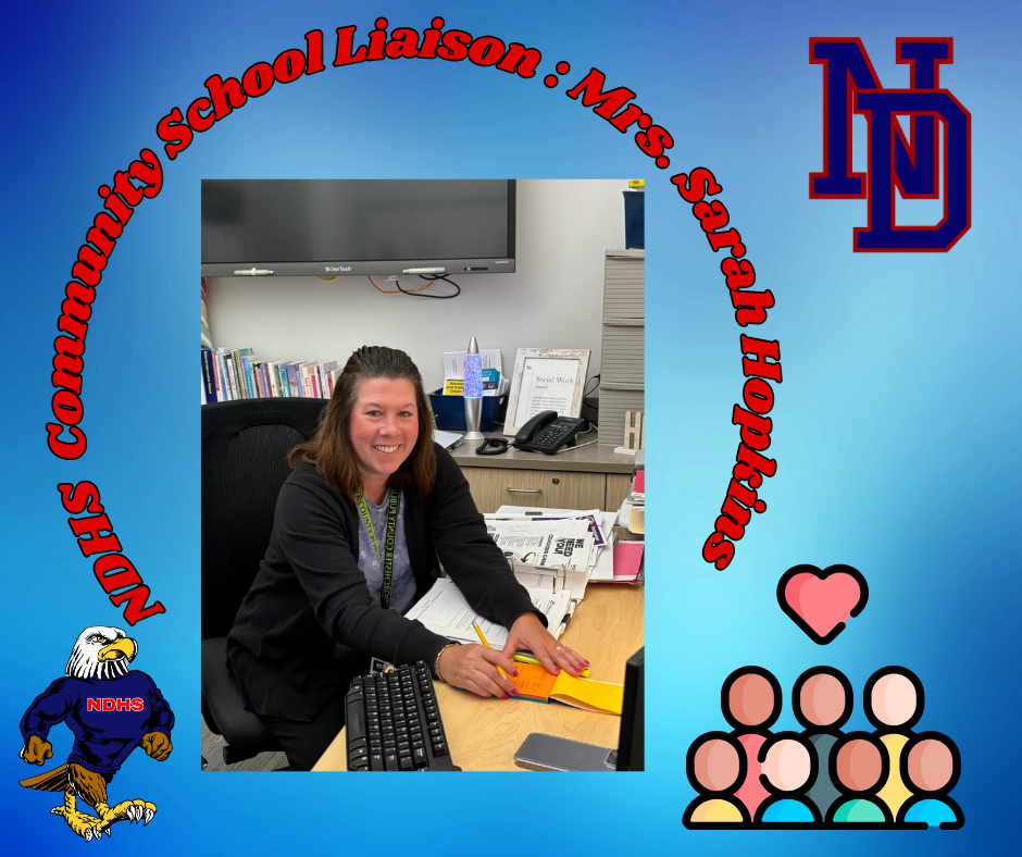 NDHS Community School Liaison, Mrs. Sarah Hopkins