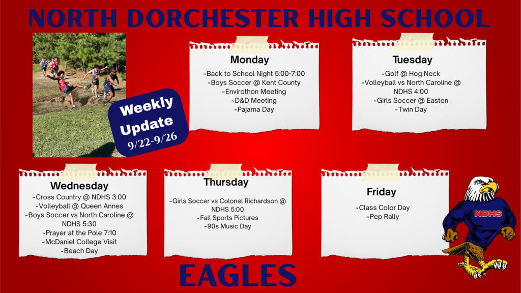 NDHS Weekly Updat 9/22-9/26