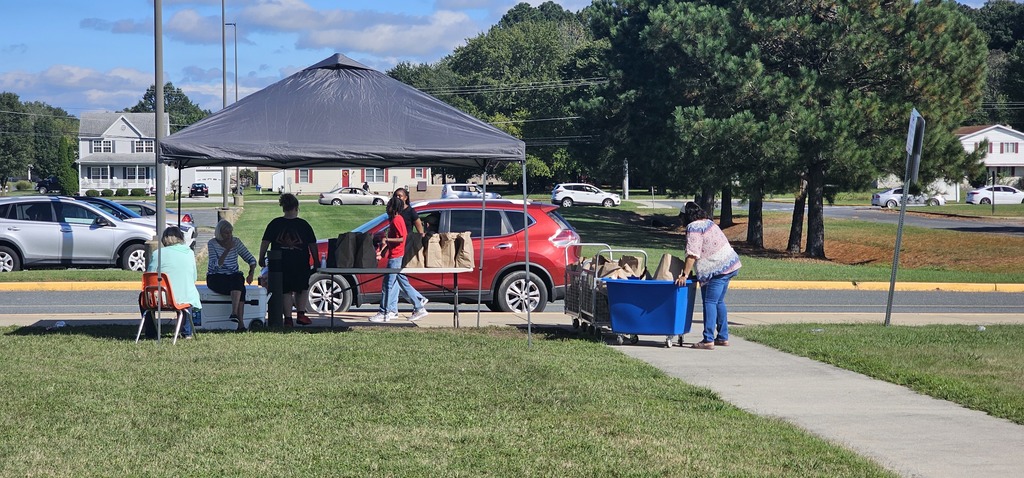 MLMS Students help with food pantry