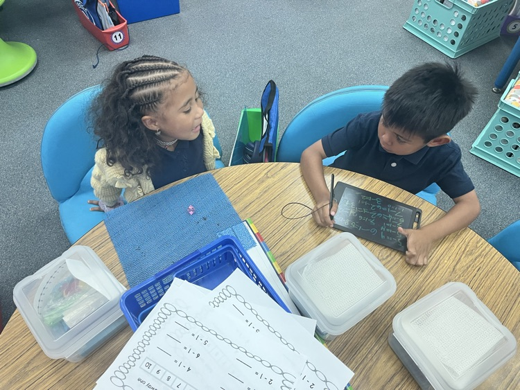 students working 