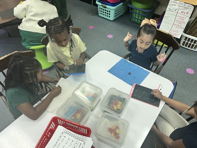 students working 