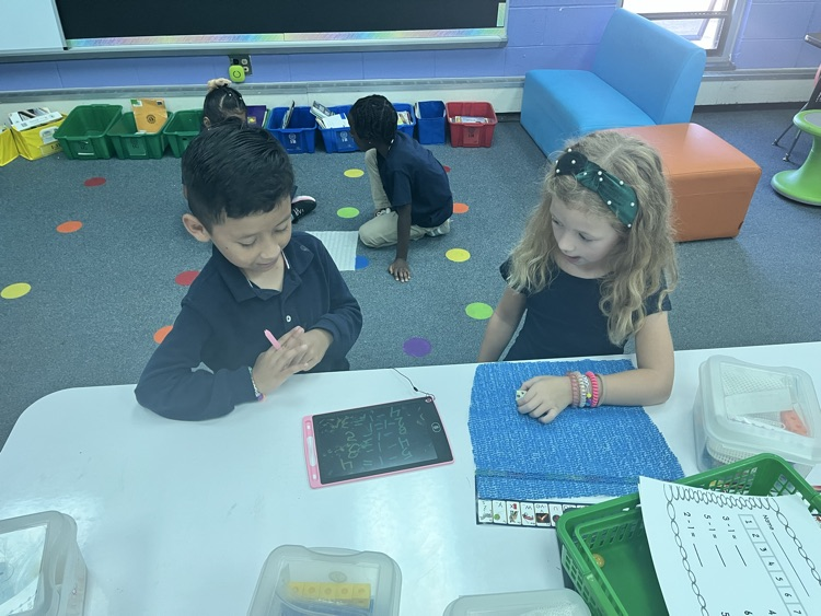 students working 