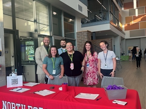 NDHS staff supporting Back To School Night