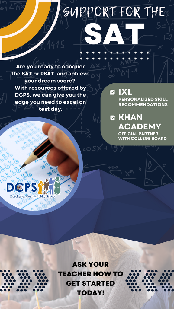 SAT/PSAT resources available for DCPS students
