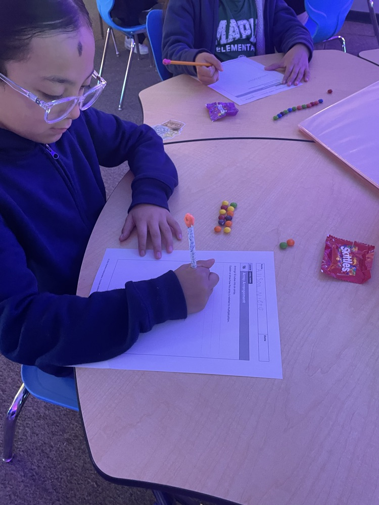 student working