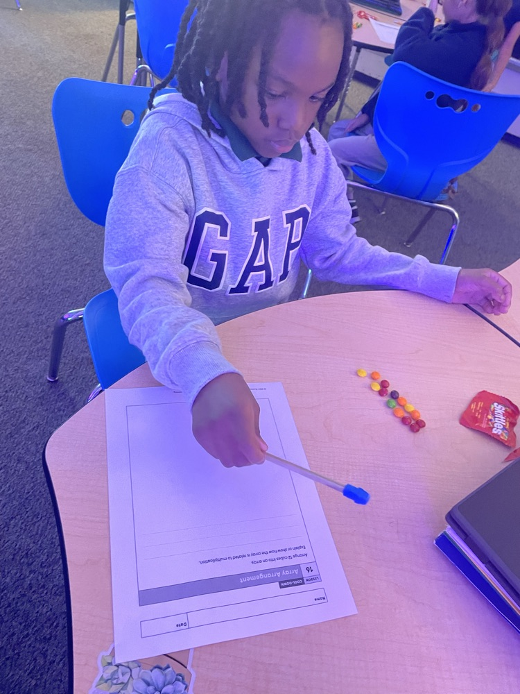 student working