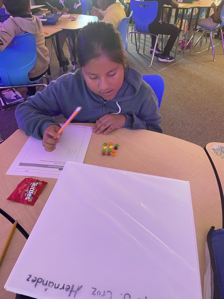 student working