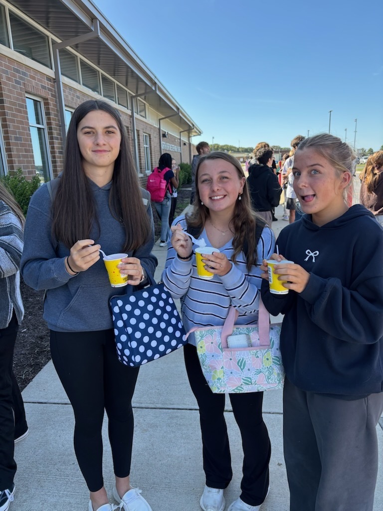 NDHS Kona Ice celebration