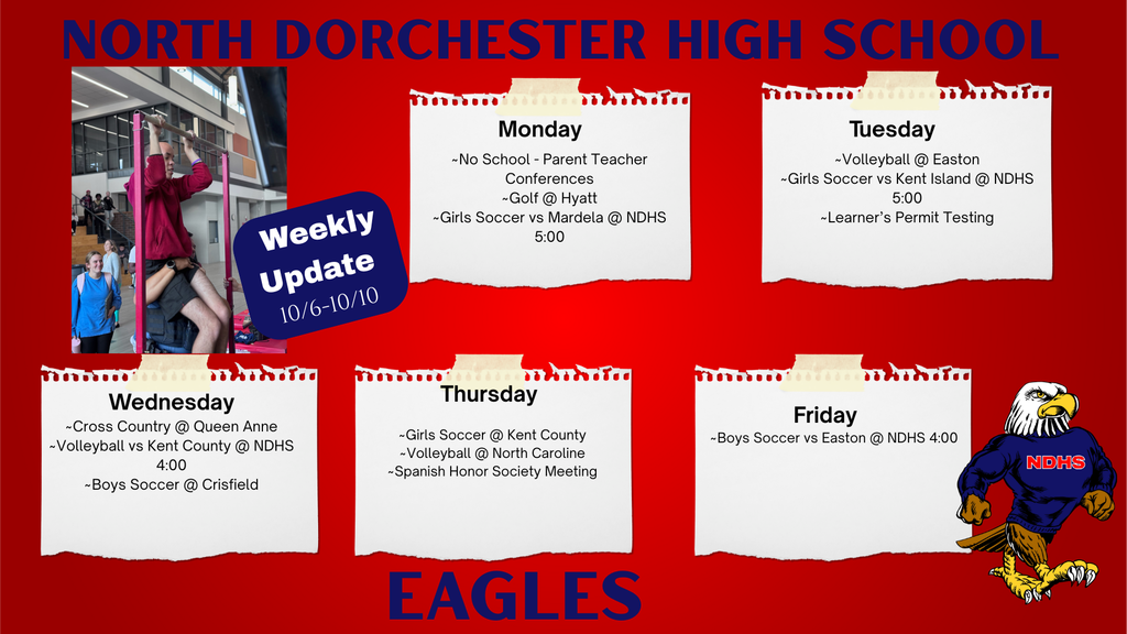 NDHS Weekly Update 10/6-10/10